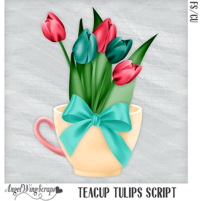 Teacup Tulips Script (FS/CU) - Click Image to Close