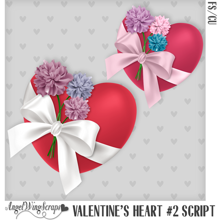 Valentine's Heart #2 Script (FS/CU) - Click Image to Close