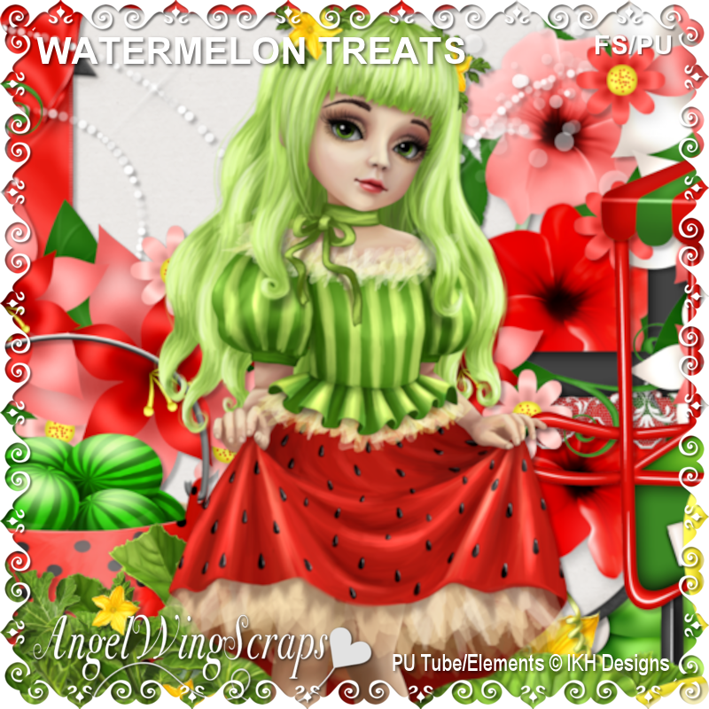 Watermelon Treats Page Kit (FS/PU) - Click Image to Close