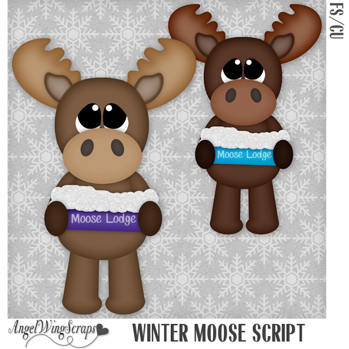 Winter Moose Script (FS/CU) - Click Image to Close