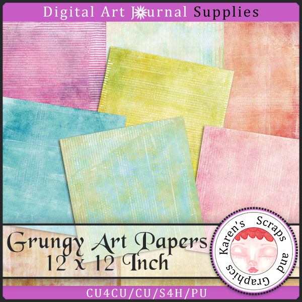 Grungy Art Papers (FS/CU4CU) - Click Image to Close