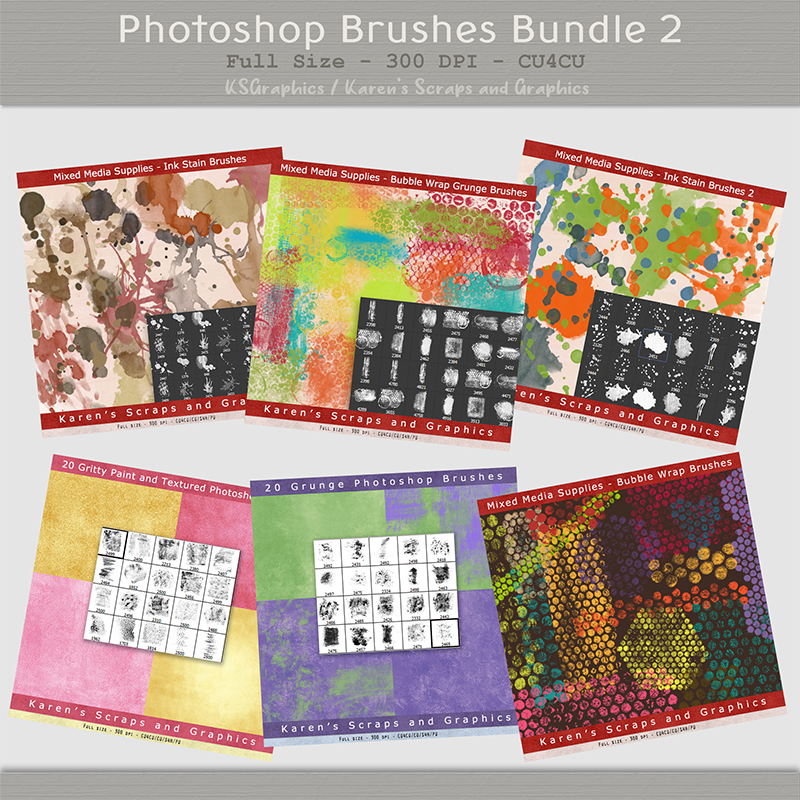 Photoshop Brushes Bundle 2 (CU4CU) - Click Image to Close