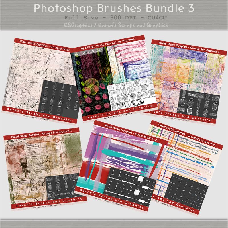 Photoshop Brushes Bundle 3 (CU4CU) - Click Image to Close