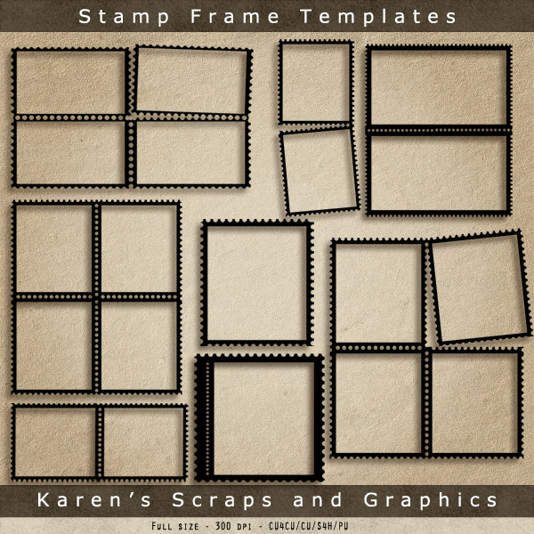 Stamp Frame Templates (FS/CU4CU) - Click Image to Close