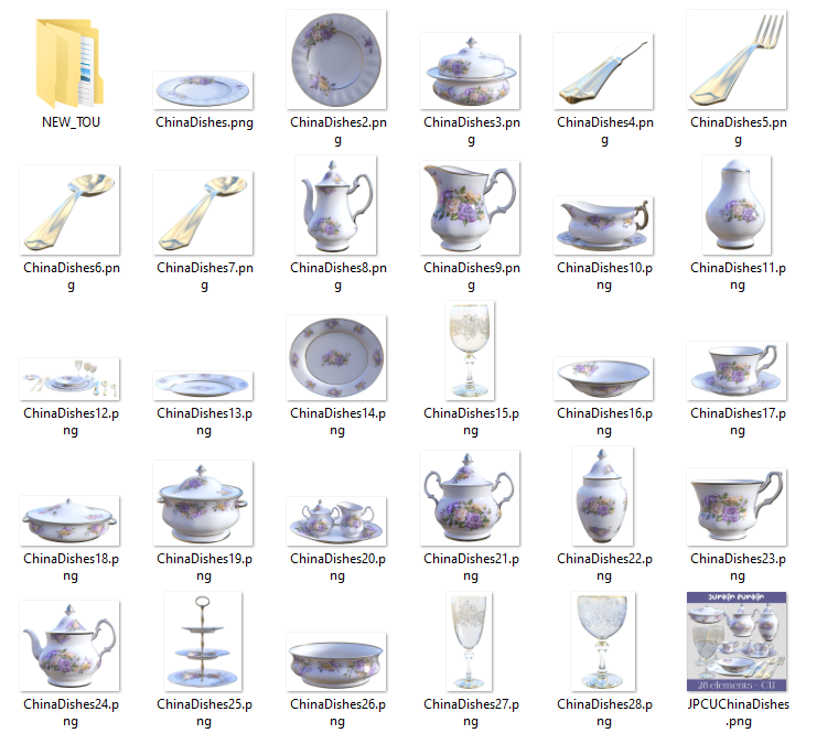 CU Pack - China Dishes - Click Image to Close