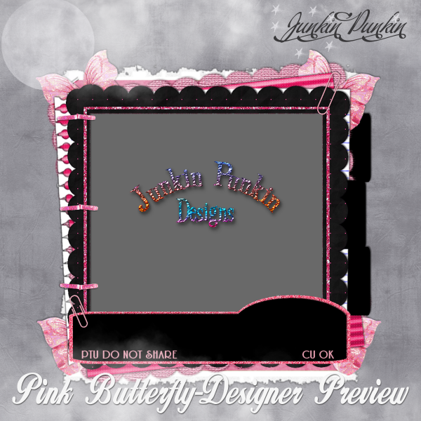 Designer Preview - Pink Butterfly - Click Image to Close