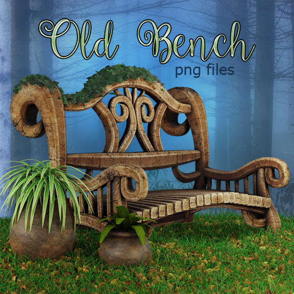 Old benches clipart (FS/CU) - Click Image to Close
