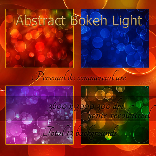 Abstract Bokeh Lights Backgrounds (FS/CU) - Click Image to Close