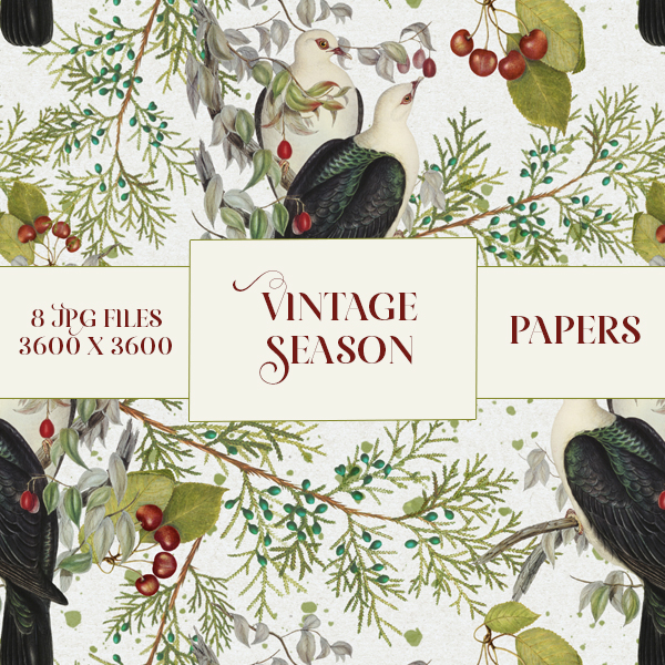 Vintage Season papers (FS/CU) - Click Image to Close
