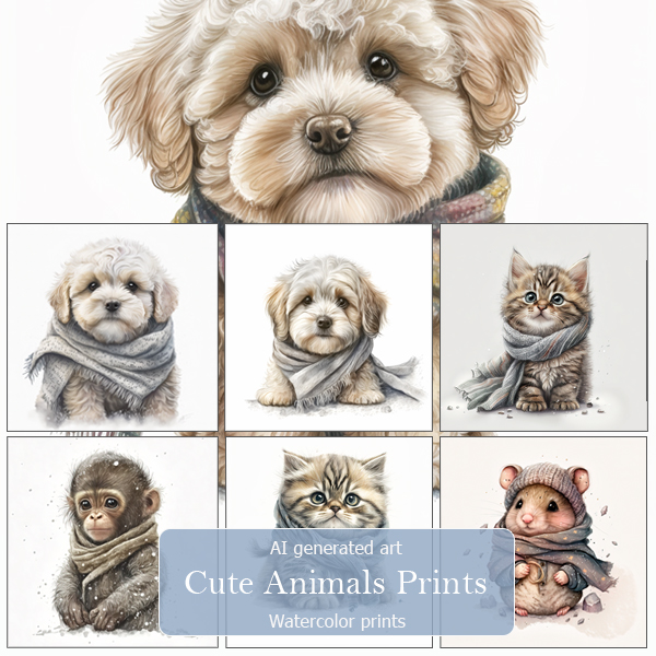 Cute Animals Prints (FS/CU) - Click Image to Close