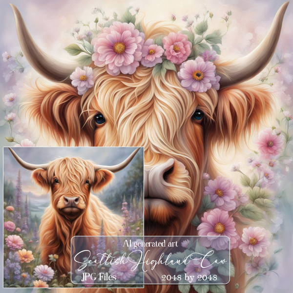 Scottish Highland Cow backgrounds (FS/CU) - Click Image to Close