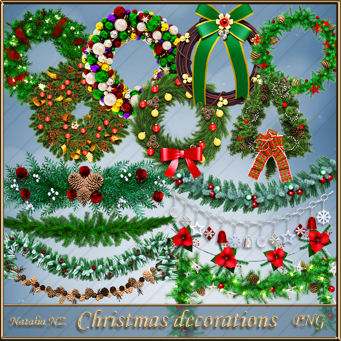 Christmas decorations (FS/CU) - Click Image to Close