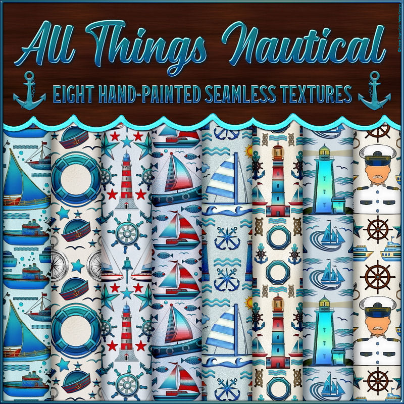 "All Things Nautical" Seamless Textures & PS Patterns (CU4CU) - Click Image to Close