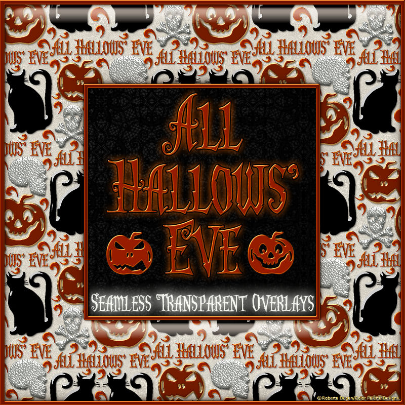 All Hallows' Eve Seamless Trans. Overlays & PS Patterns (CU4CU) - Click Image to Close
