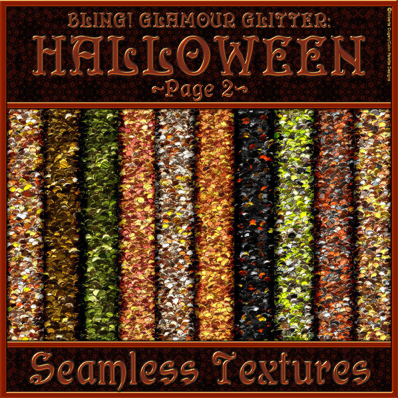 BLING! Glamour Halloween Glitter Textures & PS Patterns (CU4CU) - Click Image to Close