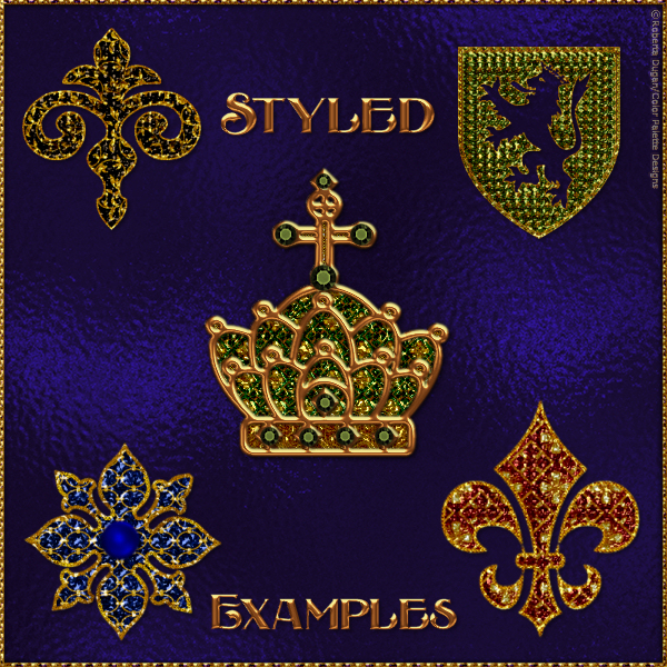 Bling! Royal Elegance PS Layer Styles (CU4CU) - Click Image to Close