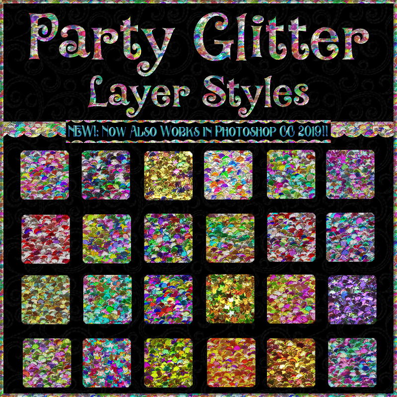 BLING! GLAMOUR GLITTER-Metallic Party Glitter PS Styles (CU4CU) - Click Image to Close