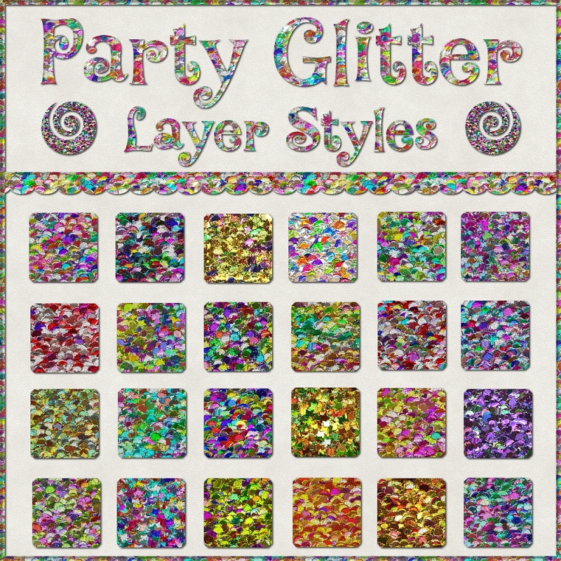 BLING! GLAMOUR GLITTER-Metallic Party Glitter PS Styles (CU4CU) - Click Image to Close