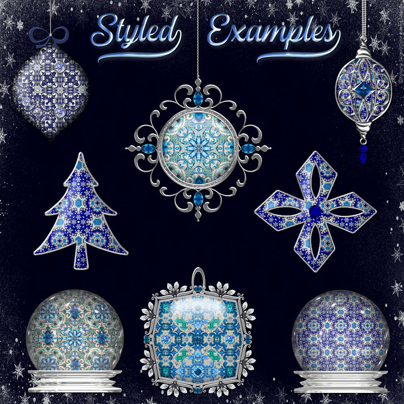 Christmas Artisan Gems PS Layer Styles (CU4CU) - Click Image to Close