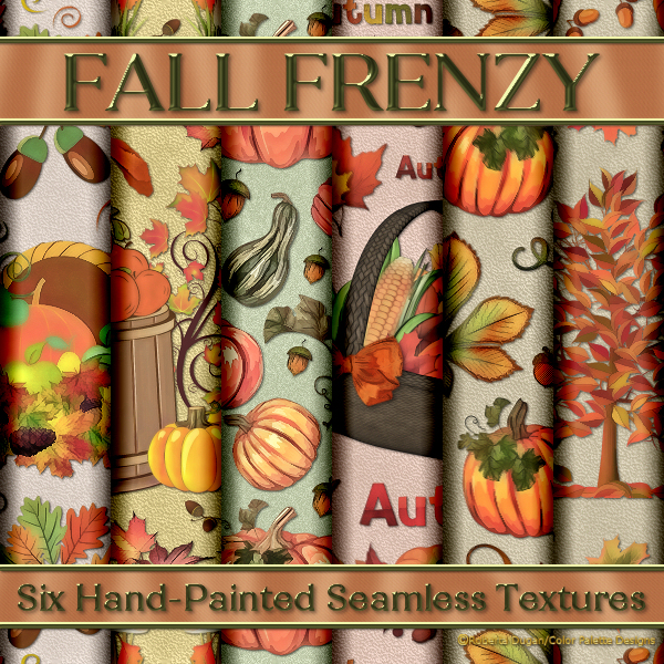 Fall Frenzy Seamless Texture Pack (CU4CU) - Click Image to Close