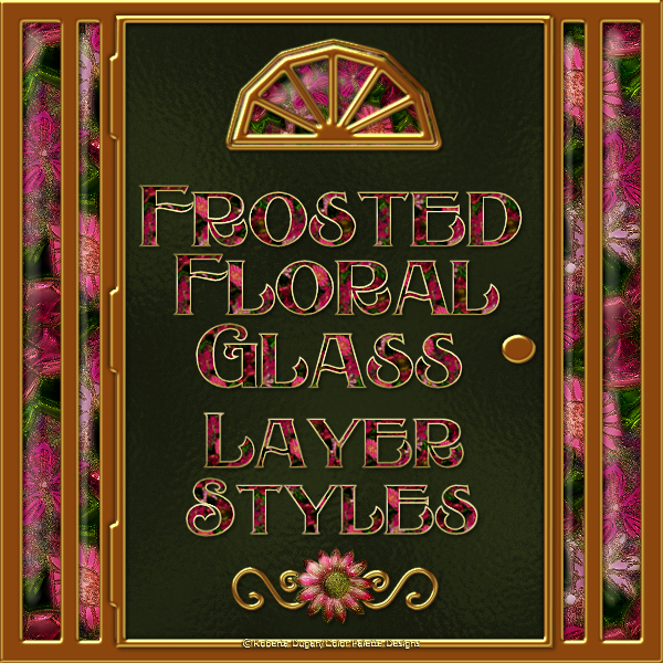 Frosted Floral Glass PS Layer Styles (CU4CU) - Click Image to Close