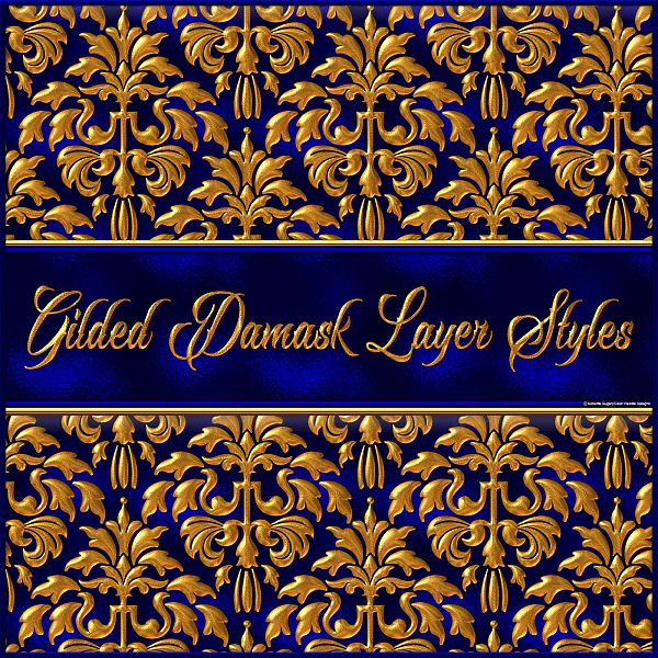 Gilded Damask PS Layer Styles (CU4CU) - Click Image to Close