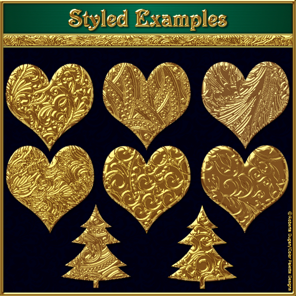 Gilded Swirls PS Layer Styles (CU4CU) - Click Image to Close