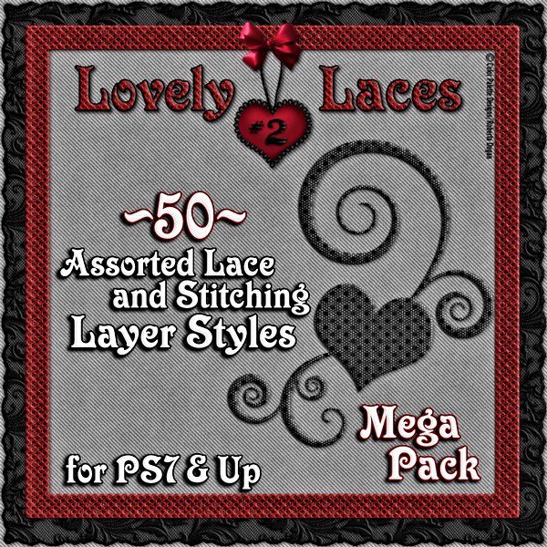 Lovely Laces PS Layer Styles Mega Pack Set #2 (CU4CU) - Click Image to Close