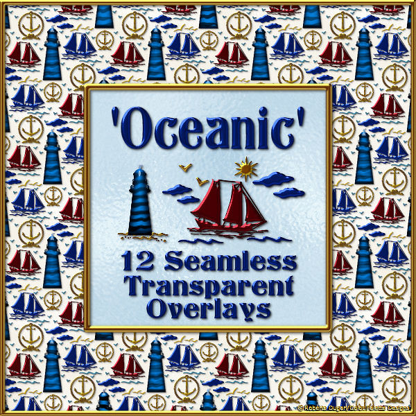 "Oceanic" Seamless Transparent Overlays Pack (CU4CU) - Click Image to Close