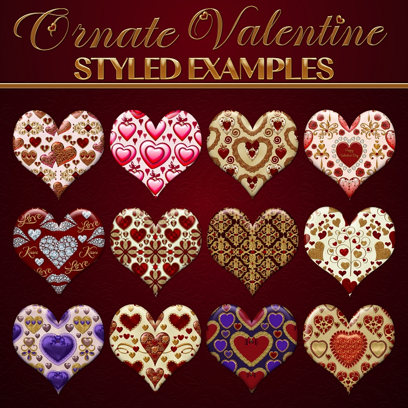 Ornate Valentine PS Layer Styles (CU4CU) - Click Image to Close