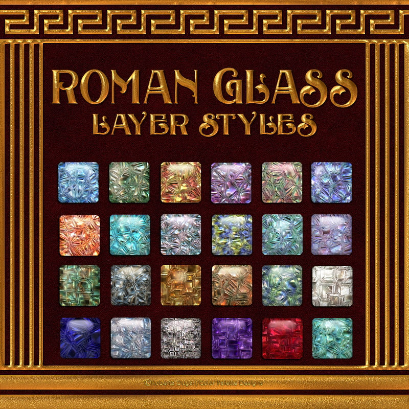 Roman Glass PS Layer Styles (CU4CU) - Click Image to Close