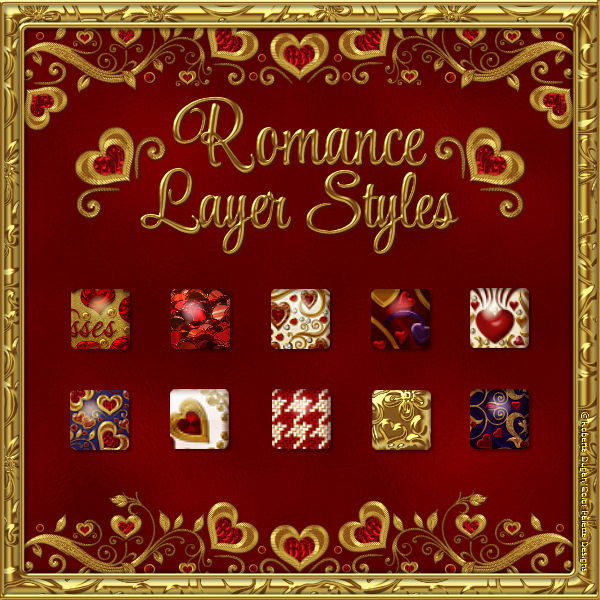 Romance PS Layer Styles (CU4CU) - Click Image to Close