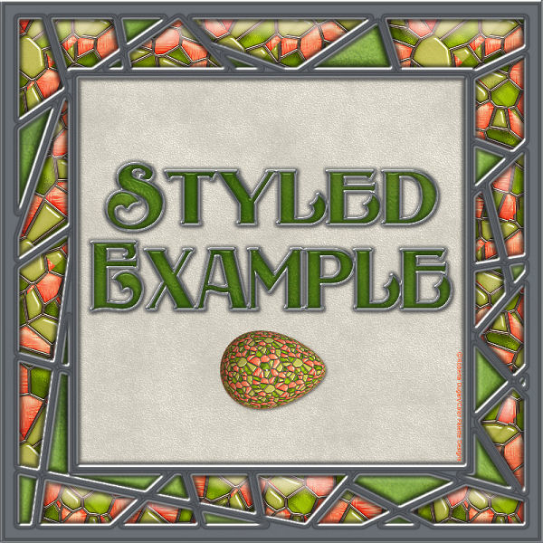 Stained Mosaic Glass PS Layer Styles Set #2 (CU4CU) - Click Image to Close
