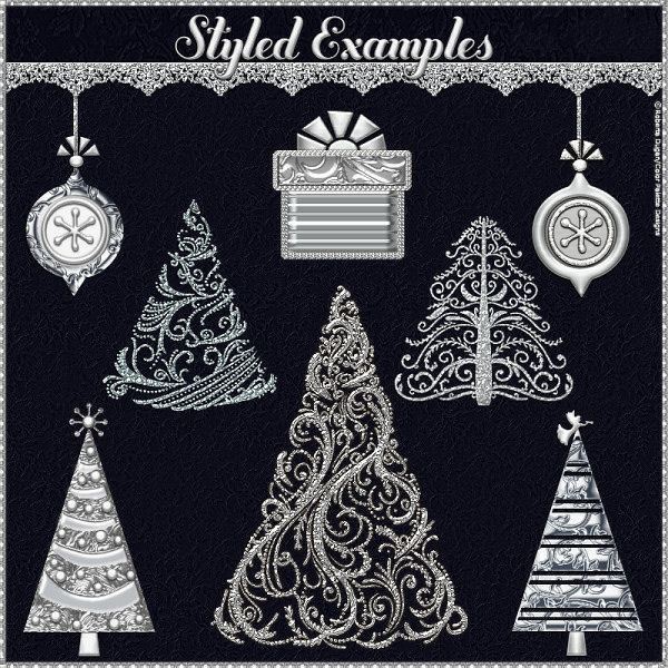 Bling! Silver Ornate PS Layer Styles (CU4CU) - Click Image to Close