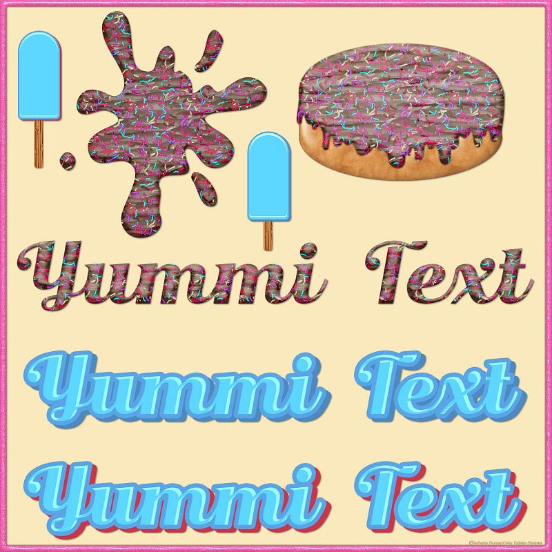 Yummi Text PS Styles (CU4CU) - Click Image to Close