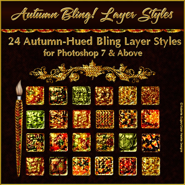 Bling! Autumn PS Layer Styles (CU4CU) - Click Image to Close