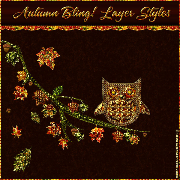 Bling! Autumn PS Layer Styles (CU4CU) - Click Image to Close