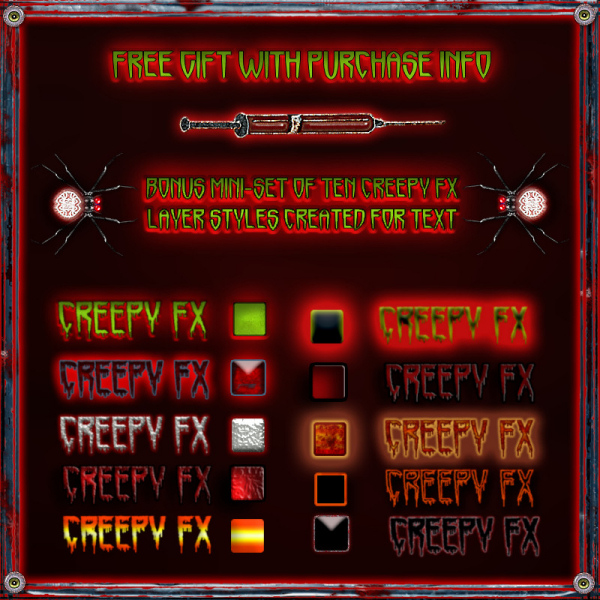 Creepy FX PS Styles for Horror Set #2 (CU4CU) - Click Image to Close
