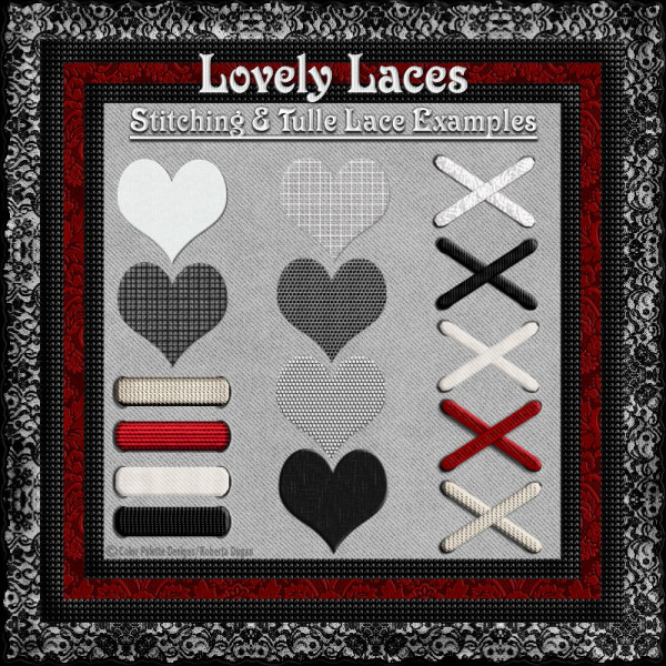 Lovely Laces & Stitching PS Layer Styles Mega Pack (CU4CU) - Click Image to Close