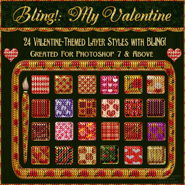 Bling! My Valentine PS Layer Styles (CU4CU) - Click Image to Close