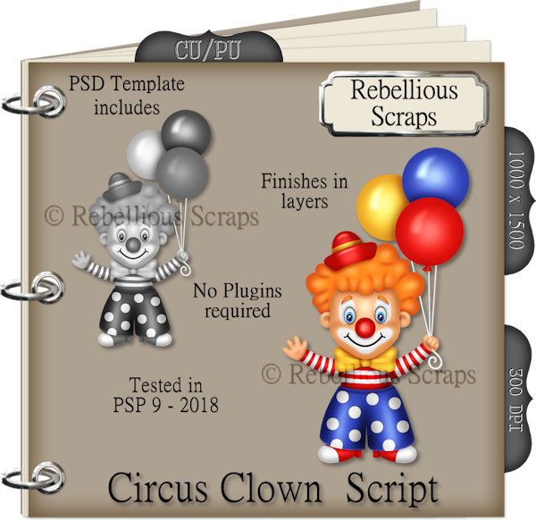 CIRCUS CLOWN (FS/CU/TEMPLATE/SCRIPT) - Click Image to Close