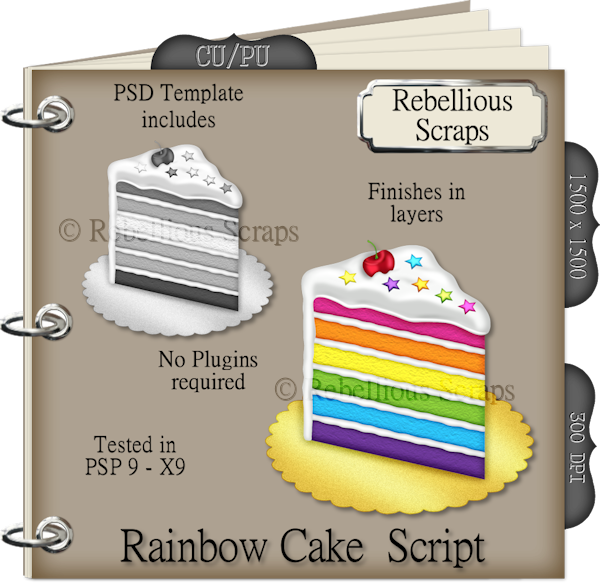 RAINBOW CAKE (FS/CU/TEMPLATE/SCRIPT) - Click Image to Close