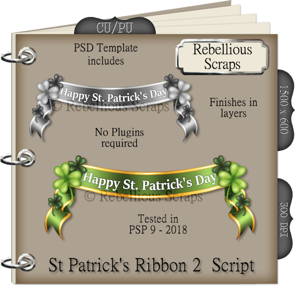 ST PATRICK'S RIBBON 2 (FS/CU/TEMPLATE/SCRIPT) - Click Image to Close