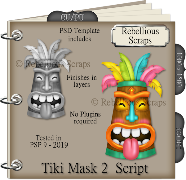 TIKI MASK 2 (FS, CU, TEMPLATE, SCRIPT) - Click Image to Close
