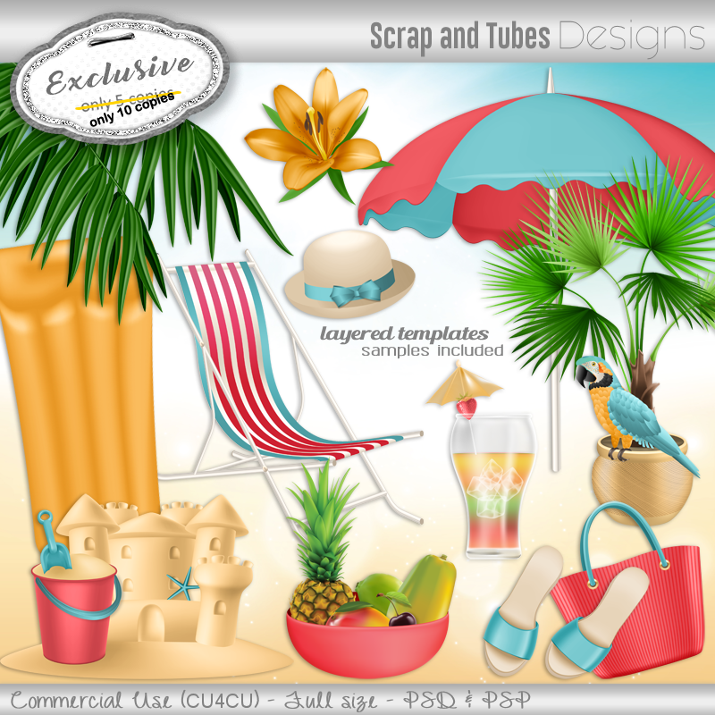 EXCLUSIVE ~ Grayscale Summer Templates 2 - Click Image to Close