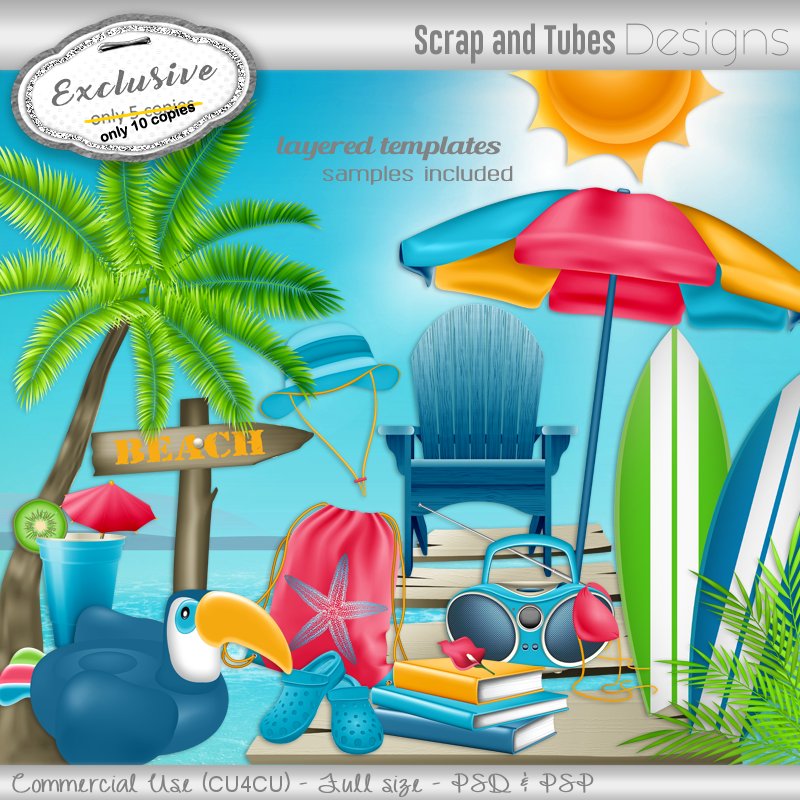 EXCLUSIVE ~ Grayscale Summer Templates 3 - Click Image to Close