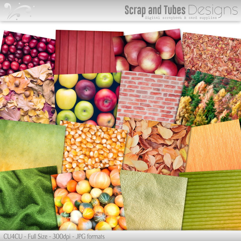 Autumnal Digital Papers 2 - Click Image to Close