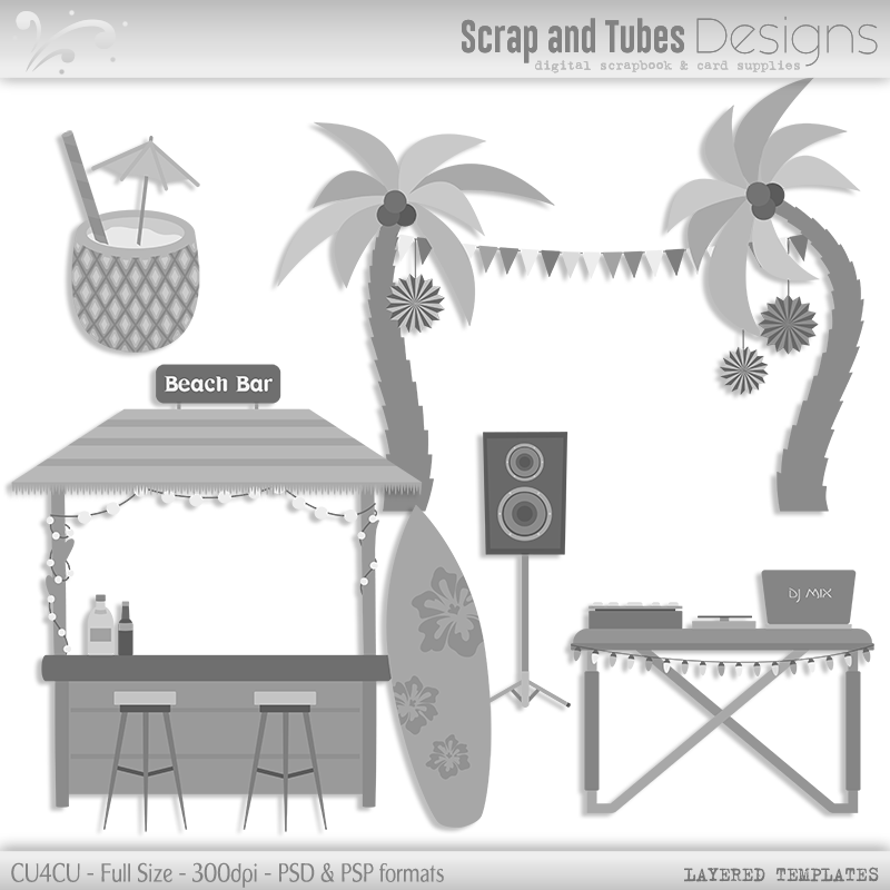 Beach Party Templates - Click Image to Close