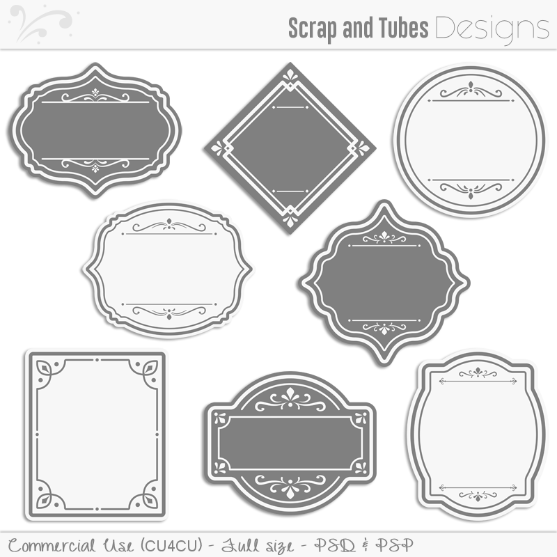 Classic Tag Templates - Click Image to Close