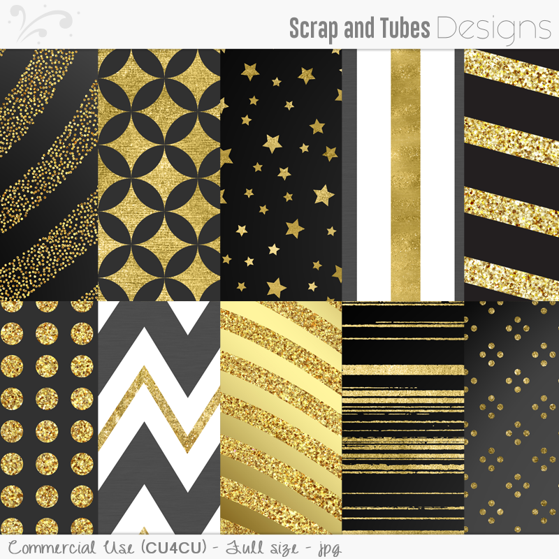Glam Digital Papers 2 - Click Image to Close